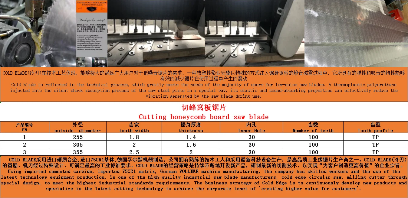 Honeycomb Board Cutting Saw Blade